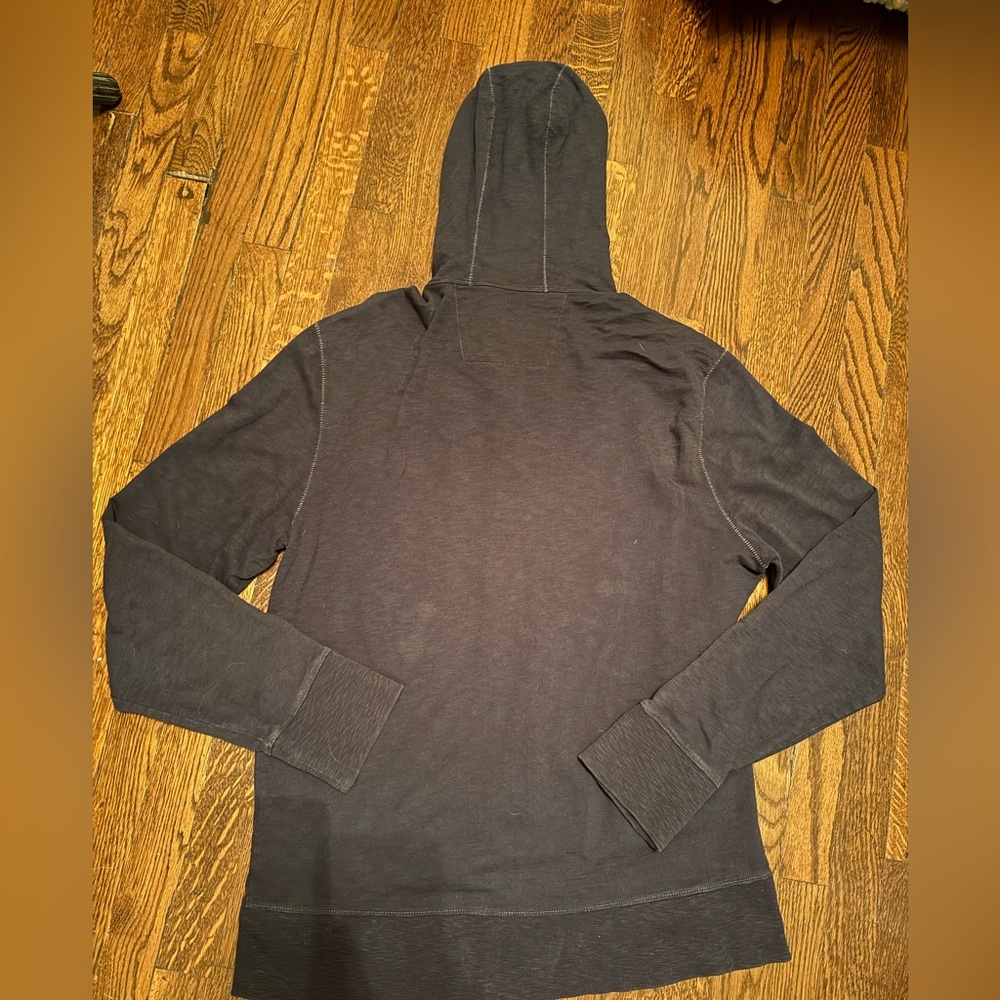 John Varvatos Blue Zip Hoodie Large - Picture 6 of 7